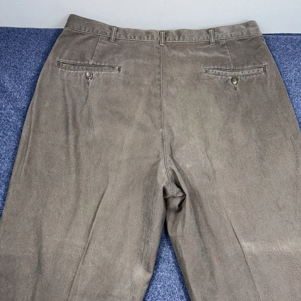 Vintage Polo by Ralph Lauren Pants Chinos Pleated USA 34x28 Made In USA 90s